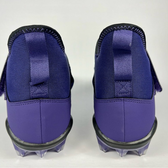Nike Alpha Menace Pro 2 Mid Purple Black Football Cleats Size 12 - Picture 6 of 10